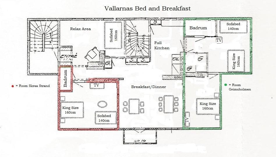 Vallarnas Bed & Breakfast Фалькенберг Экстерьер фото
